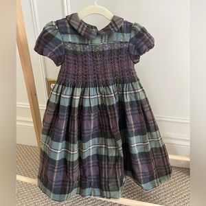 Ralph Lauren Collection smocked plaid dress size 24 months